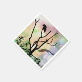 Das einsame Crow-Papier Napkins Serviette (Ecke)