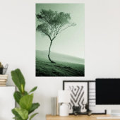 Das einsame Enteninel: Ein winziger Baum Poster (Heimbüro)