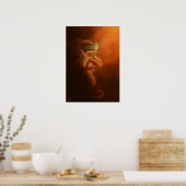 das einsame Gnomen-Poster Poster (Küche)