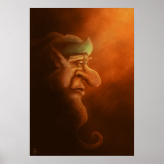 das einsame Gnomen-Poster Poster