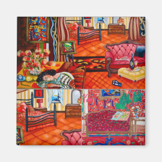 Das einzigartige farbenfrohe Zuhause-Design in Mat Magnet