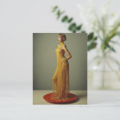 Das einzigartige Spaghetti-Kleid Postkarte (Stehend Vorderseite)