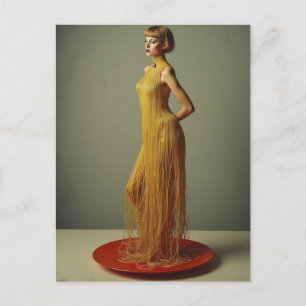 Das einzigartige Spaghetti-Kleid Postkarte
