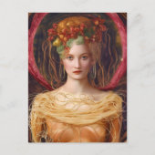 Das einzigartige Spaghetti-Kleid Postkarte (Vorderseite)