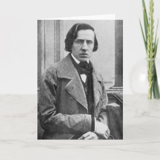 Das einzige bekannte Foto von Frederic Chopin Karte (Vorderseite)