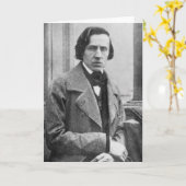 Das einzige bekannte Foto von Frederic Chopin Karte (Gelbe Blume)
