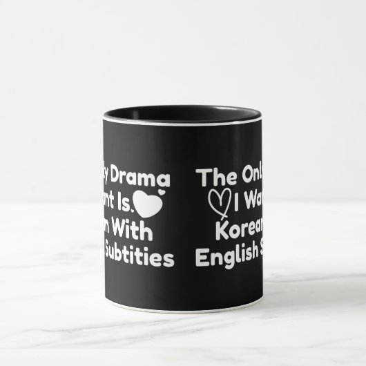 Das einzige Drama, das ich Wollte, ist Koreanisch Tasse (Zentrum)