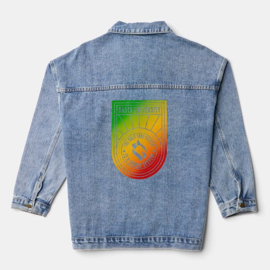 Das einzige gute System ist ein Audiosystem Jeansjacke (Rückseite)