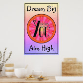 Das einzige Limit ist ein benutzerdefiniertes, Tex Poster (Küche)