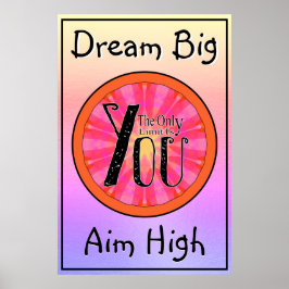 Das einzige Limit ist ein benutzerdefiniertes, Tex Poster