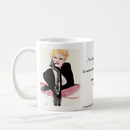 Das einzige mal als eine Frau… hilflos ist Kaffeetasse (Links)