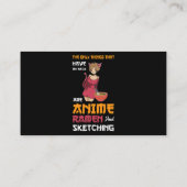das einzige Ramen und das Skizzieren von Anime-Mer Visitenkarte (Rückseite)