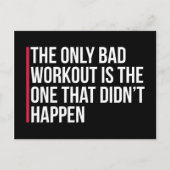 Das einzige schlechte Zitat für das Fitnessstudio Postkarte (Vorderseite)