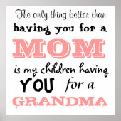 Das Einzige, was besser ist, als dich für eine Mam Poster (Vorne)