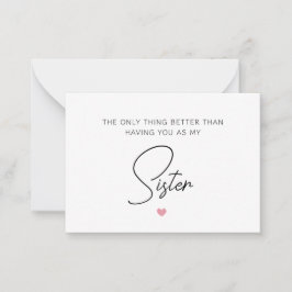 Das Einzige, was besser ist, als dich zu haben, Sc Mitteilungskarte