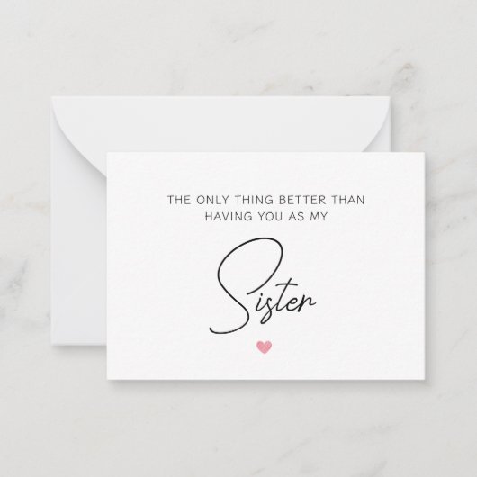 Das Einzige, was besser ist, als dich zu haben, Sc Mitteilungskarte (Vorderseite)