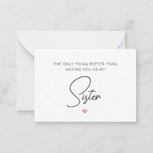 Das Einzige, was besser ist, als dich zu haben, Sc Mitteilungskarte