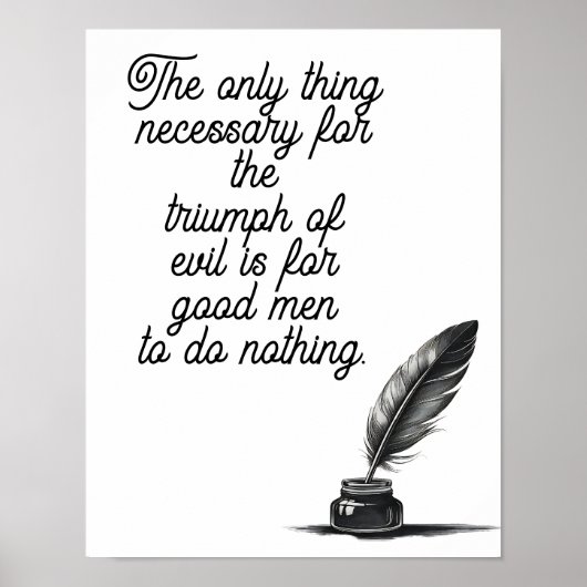 Das einzige, was für den Triumph des Bösen notwend Poster (Vorne)