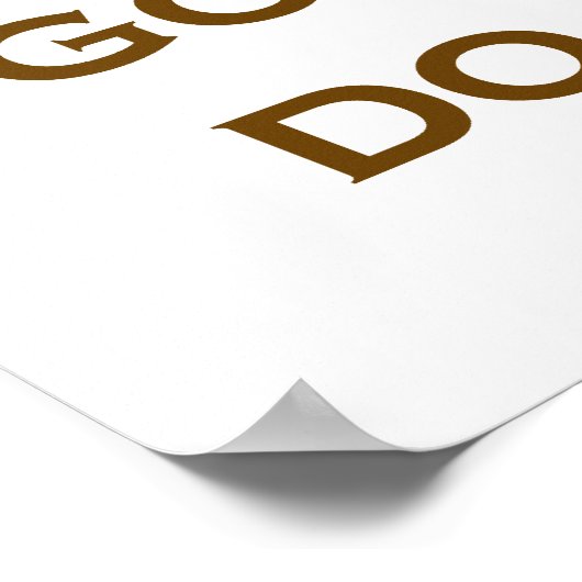 Das einzige, was für den Triumph notwendig ist - I Poster (Ecke)