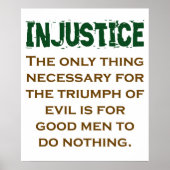 Das einzige, was für den Triumph notwendig ist - I Poster (Vorne)