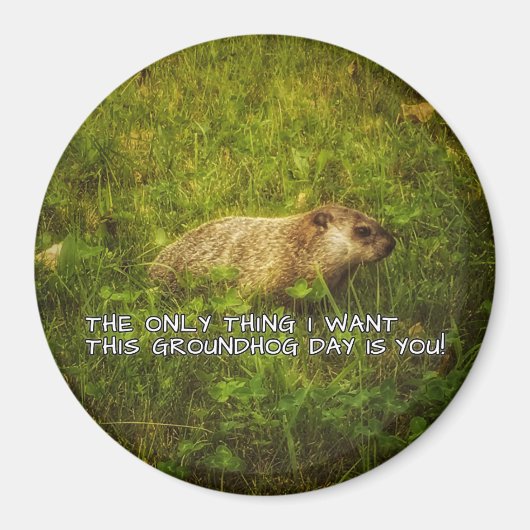 Das Einzige, was ich diesen Groundhog Day Magneten Magnet (Vorne)