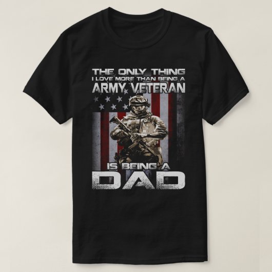 das einzige, was ich mehr als Armee Veteran Liebe T-Shirt (Design vorne)