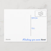 Das Einzige, was vermisst ist, bist du! Postkarte (Rückseite)