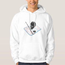 Das Eis-Hockey-grundlegendes mit Kapuze Sweatshirt