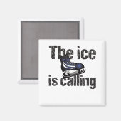 Das Eis nennt Hockey Magnet (Vorderseite/Rückseite)