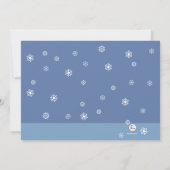 Das Eis-Skaten-Party Einladung des Mädchens (Rückseite)