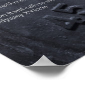 Das Eisen selbst ruft die Menschen an. Poster (Ecke)