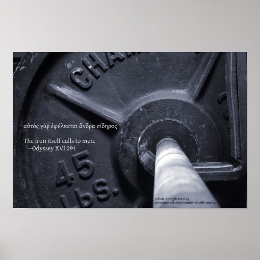 Das Eisen selbst ruft die Menschen an. Poster (Vorne)