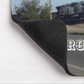 Das eiserne Pferd mit Zuglokomotive Mauspad. Mousepad (Ecke)