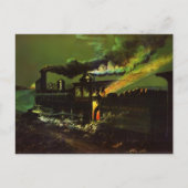 Das Eiserne Pferd sehen ~ Mitternachtszug POSTCARD Postkarte (Vorderseite)