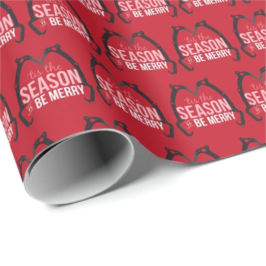 Das Eisklettern in der Saison Geschenkpapier (Rolleneckpunkt)