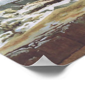 Das Eismeer (Friedrich 1824) Poster (Ecke)