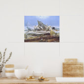 Das Eismeer (Friedrich 1824) Poster (Küche)
