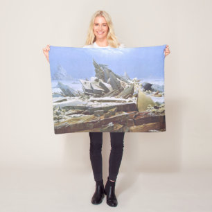 Das Eismeer (von Caspar David Friedrich) Fleecedecke