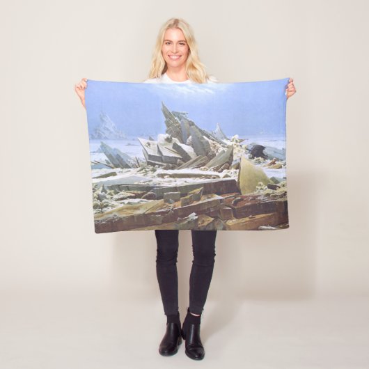 Das Eismeer (von Caspar David Friedrich) Fleecedecke (Beispiel)