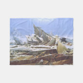 Das Eismeer (von Caspar David Friedrich) Fleecedecke (Vorderseite (Horizontal))