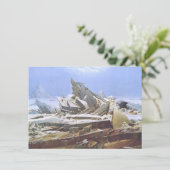 Das Eismeer (von Caspar David Friedrich) Karte (Stehend Vorderseite)