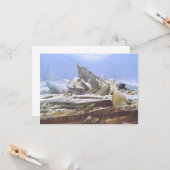 Das Eismeer (von Caspar David Friedrich) Karte (Vorderseite/Rückseite Beispiel)