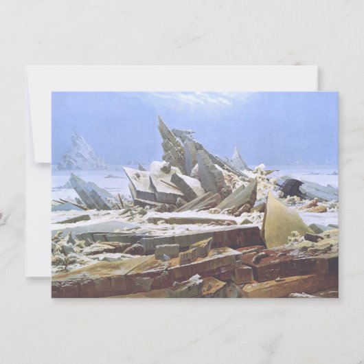 Das Eismeer (von Caspar David Friedrich) Karte (Vorderseite)