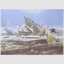 Das Eismeer (von Caspar David Friedrich) Seidenpapier