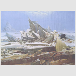Das Eismeer (von Caspar David Friedrich) Seidenpapier