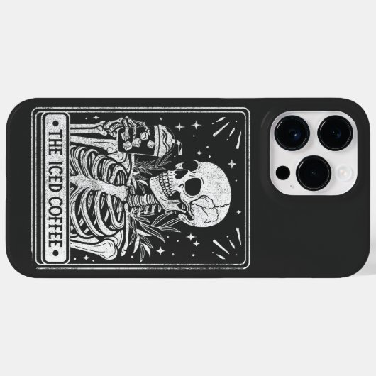 Das Eistotelkaffee zu Halloween-Coffee Lover Case-Mate iPhone Hülle (Rückseite (Horizontal))