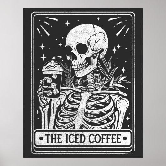 Das Eistotelkaffee zu Halloween-Coffee Lover Poster (Vorne)