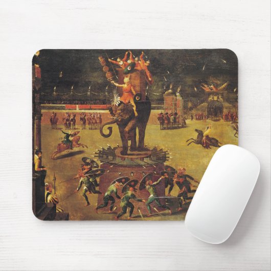 Das Elefant-Karussell Mousepad (Mit Mouse)