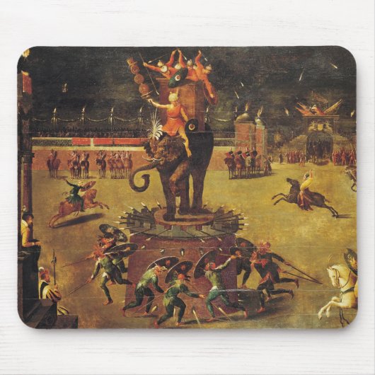 Das Elefant-Karussell Mousepad (Vorne)