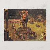 Das Elefant-Karussell Postkarte (Vorderseite)